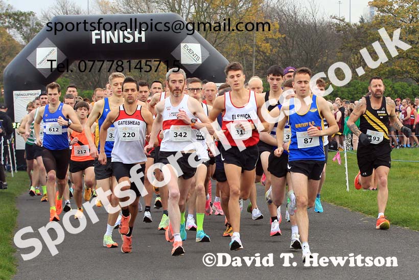 Senior Mens and Senior Womens 2022 Heaton Memorial 10k Road Race, Newcastle Town Moor.  Photo: David T. Hewitson/Sports for All Pics